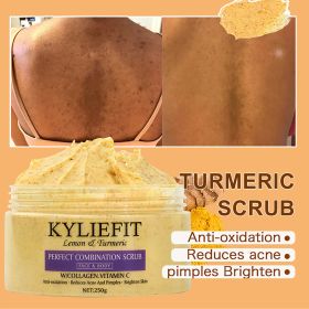Perfect Combination Face & Body Scrub, Lightening, Moisturizing, Improves Dull Skin, Exfoliate, Clean Skin, Even Skin Tone (Color: TURMERIC SCRUB)