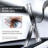 Mascara, 3D Curling Eyelash Iron Mascara, Washable Extra Slim Metal Mascara
